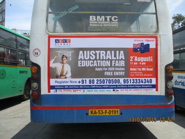 Bus ads in Bangalore; BMTC Bus advertising in Bangalore