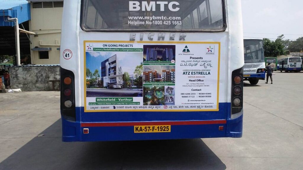 Real Estate Advertising Agency BMTC Bus Advertisements