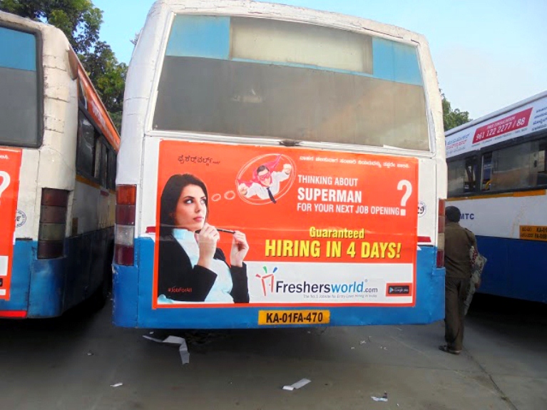 Freshersworld Bus Advertising