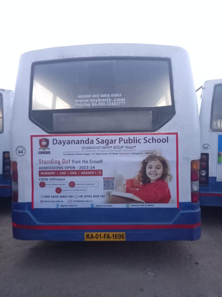 Dayananda Sagar Public School Bus Ads