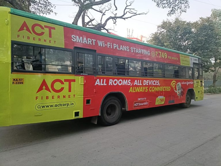 BMTC BUS FULL WRAP ADVERTISING 1