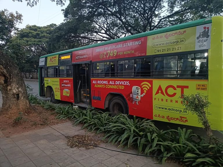 BMTC BUS FULL WRAP ADVERTISING 2