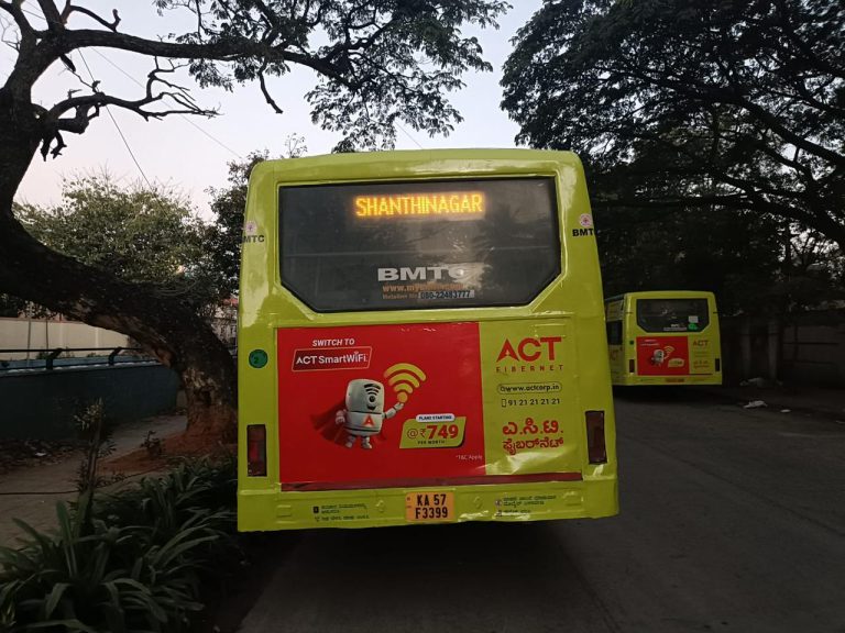 BMTC BUS FULL WRAP ADVERTISING 3